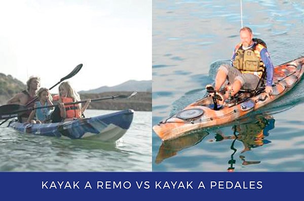 Kayaks a remo vs. kayaks a pedales: una revisión exhaustiva