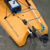 Hobie Lynx Gudgeon with Universal Versa Rudder™ Adapter and Pole Steering With Telescopic Handle