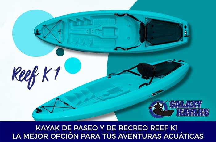 Reef K1 Touring and Recreational Kayak, the best option for your water adventures